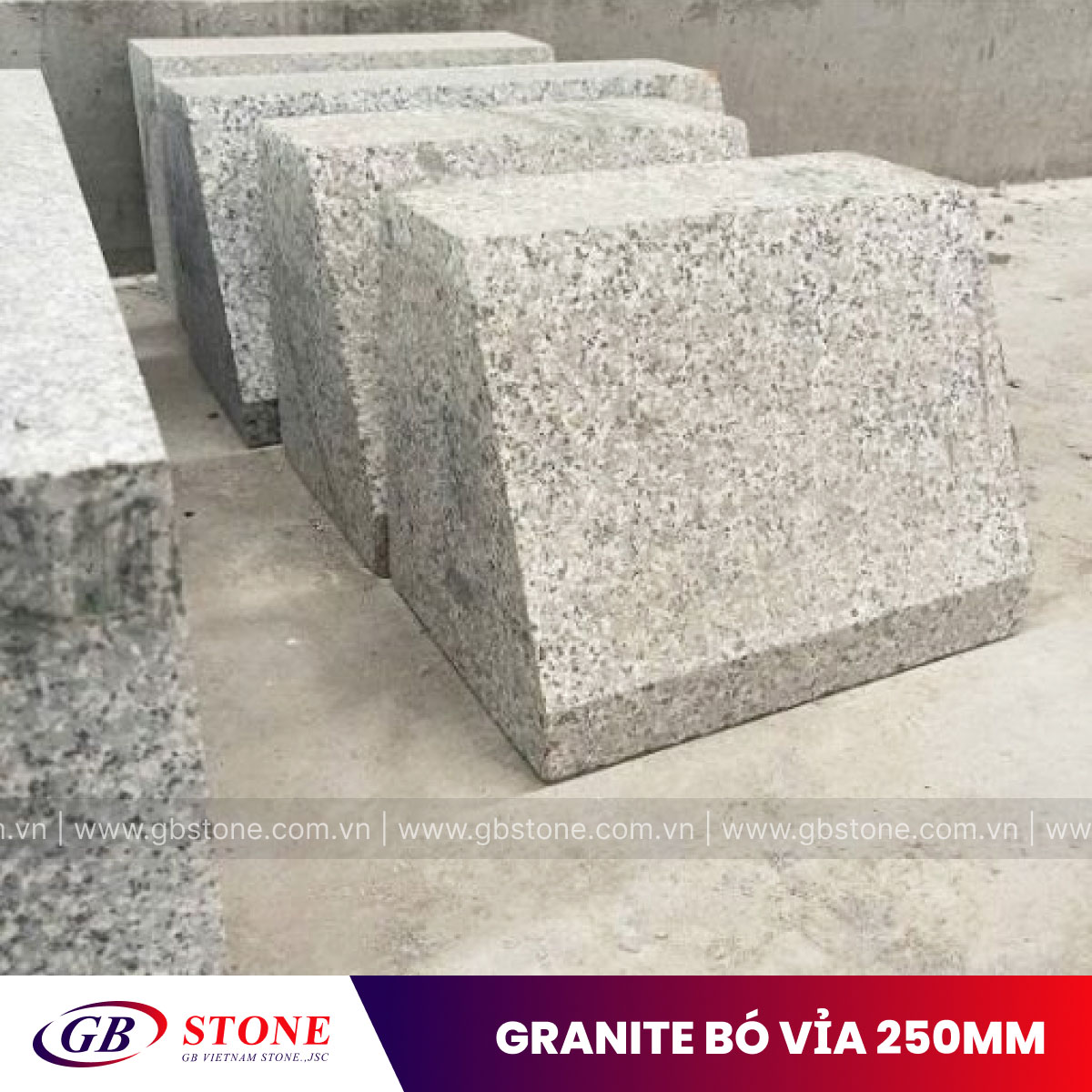 Đá granite bó vỉa