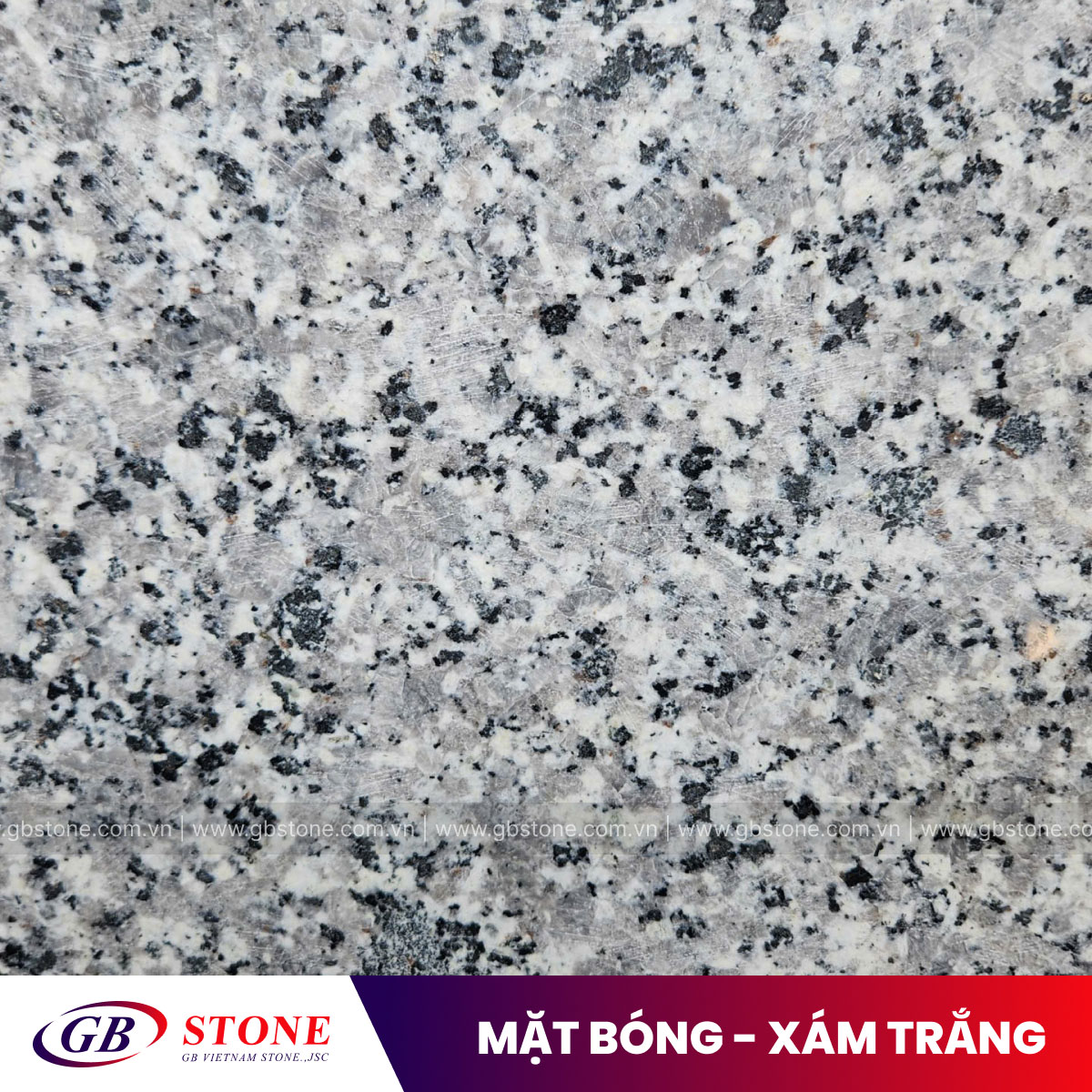 Đá granite mặt bóng - xám trắng