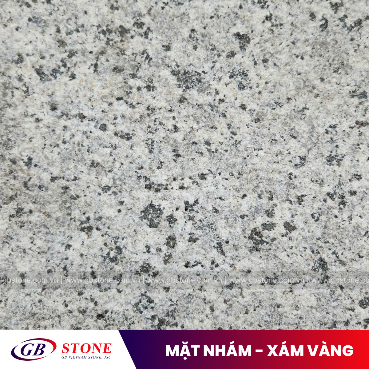 Đá granite mặt khò nhám - xám vàng