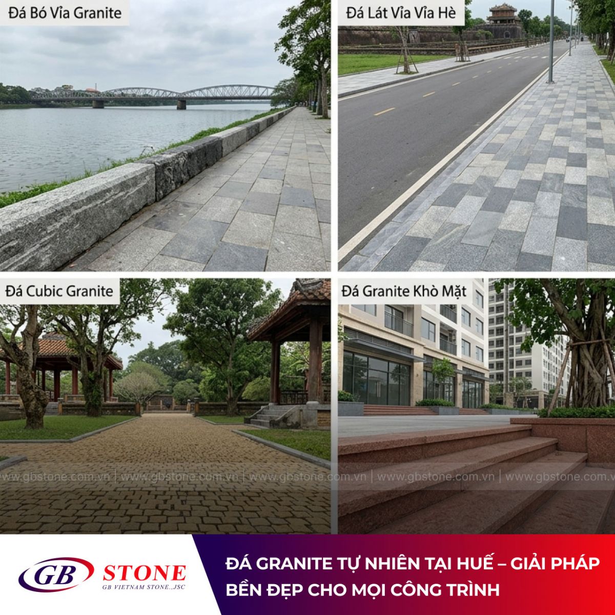 Đá hạ tầng granite tại huế