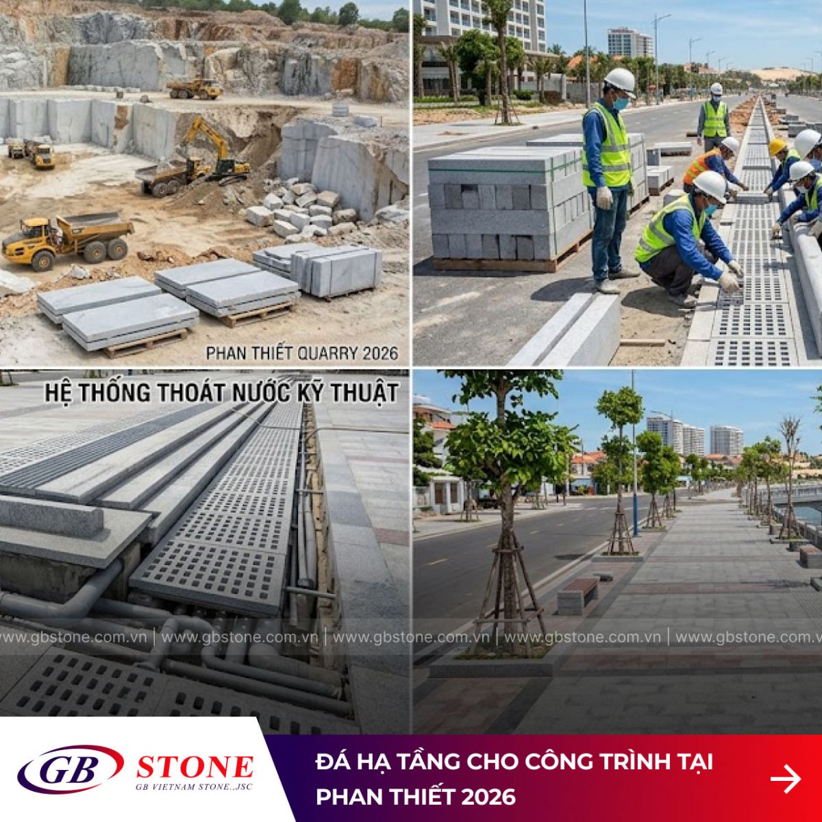 Đá hạ tầng cho công trình tại Phan Thiết 2026