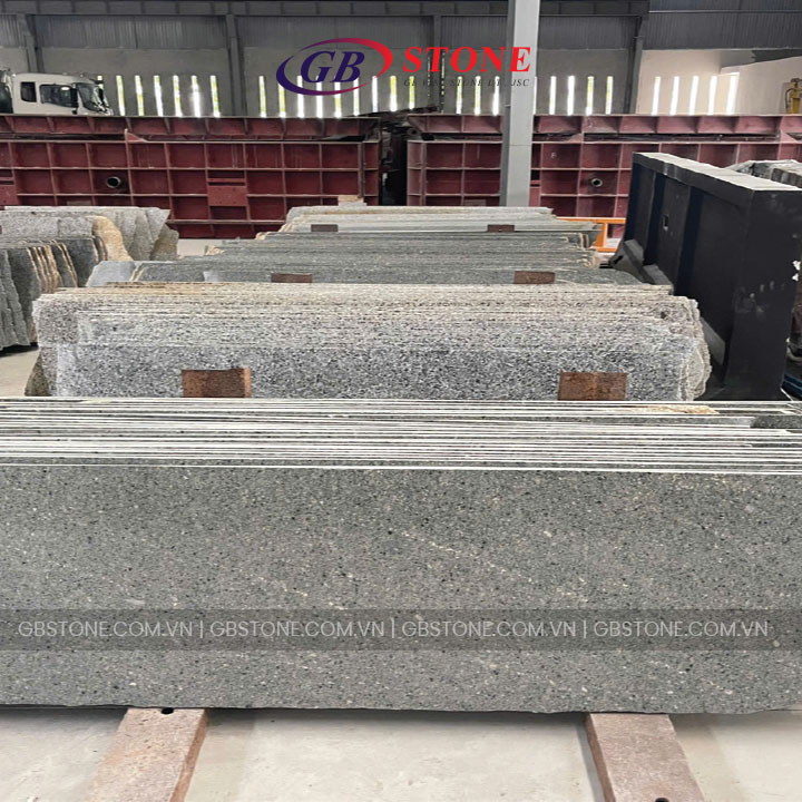 Đá granite slab tấm xám vàng